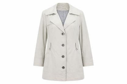 Womens UK Size 16 Evans Grey Overcoat