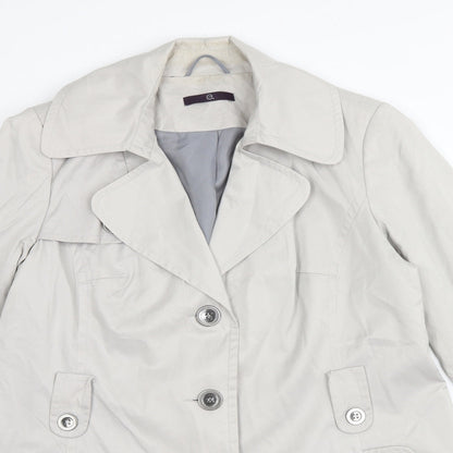 Evans Womens Grey   Overcoat Coat Size 16