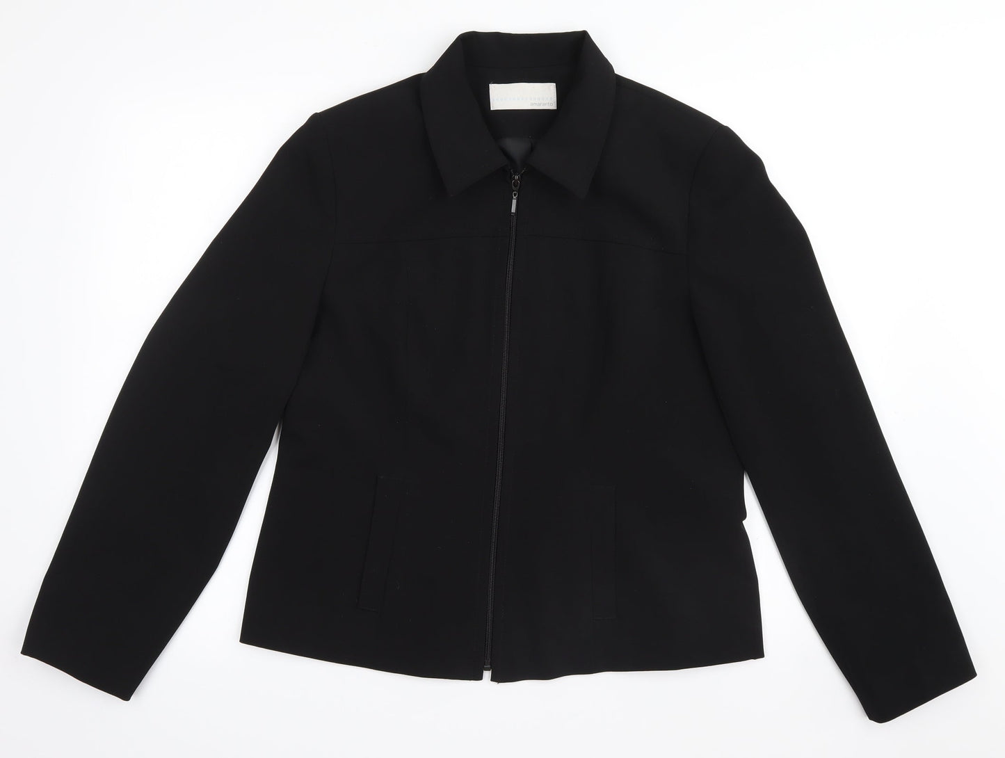Womens UK Size 14 AMARANTO Black Jacket