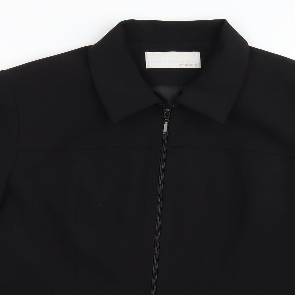 Womens UK Size 14 AMARANTO Black Jacket
