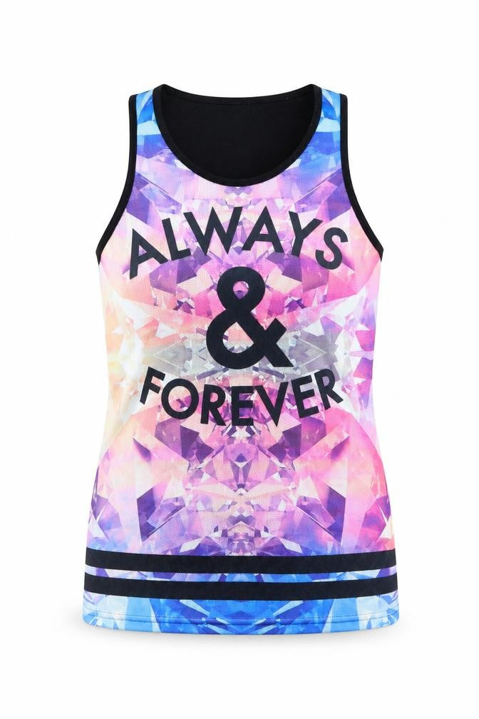 Womens UK Size 10 Atmosphere Multicoloured Jersey Tank