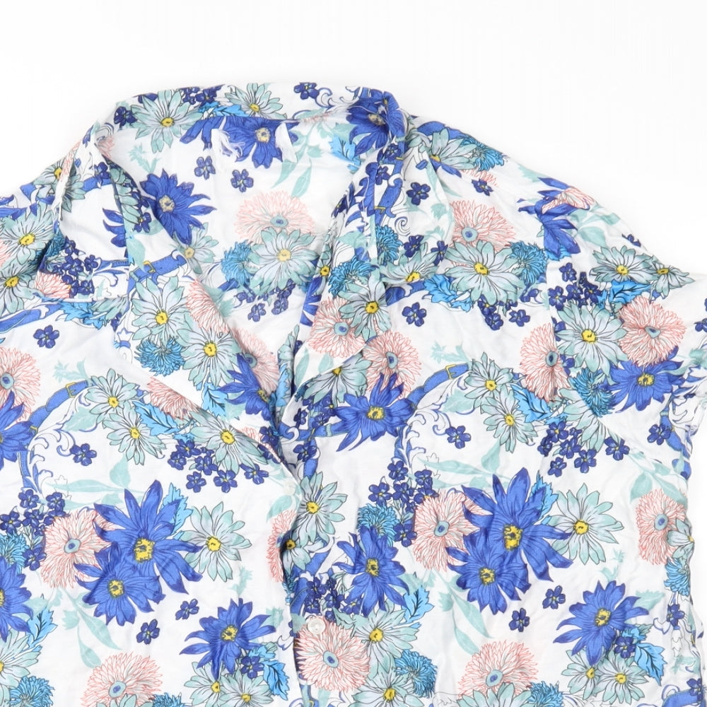 Womens UK Size 16 Preworn Blue Basic Blouse