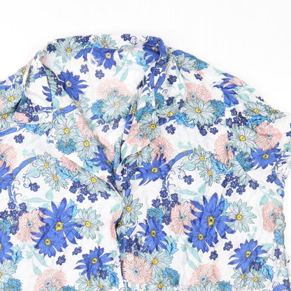 Womens UK Size 16 Preworn Blue Basic Blouse