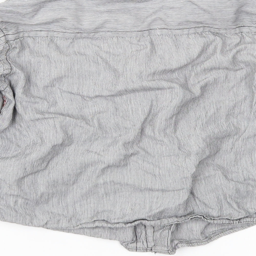Rebel Boys Grey Striped  Basic Button-Up Size 2-3 Years