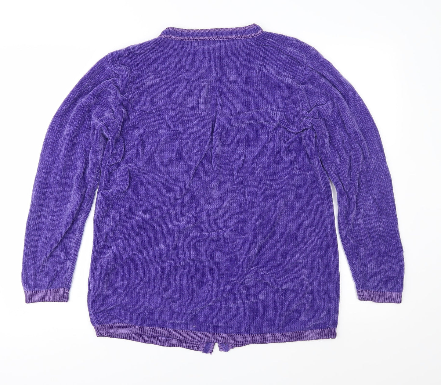 Bonmarché Womens Purple  Knit Cardigan Jumper Size S