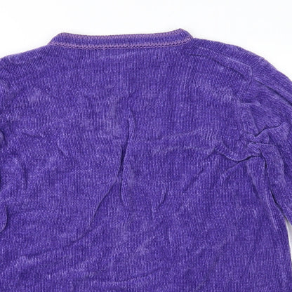 Bonmarché Womens Purple  Knit Cardigan Jumper Size S