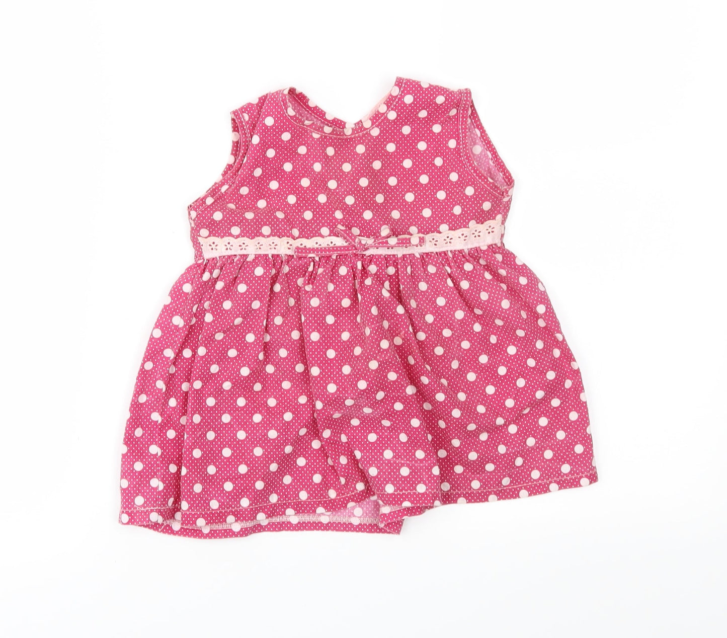 Isabelle Rose Collection Girls Pink Polka Dot  Fit & Flare  Size 18-24 Months