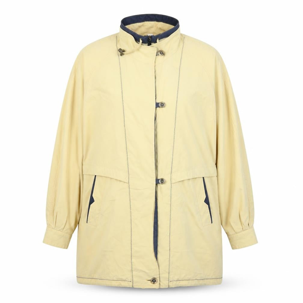 Womens UK Size 14 Astraka Yellow Overcoat