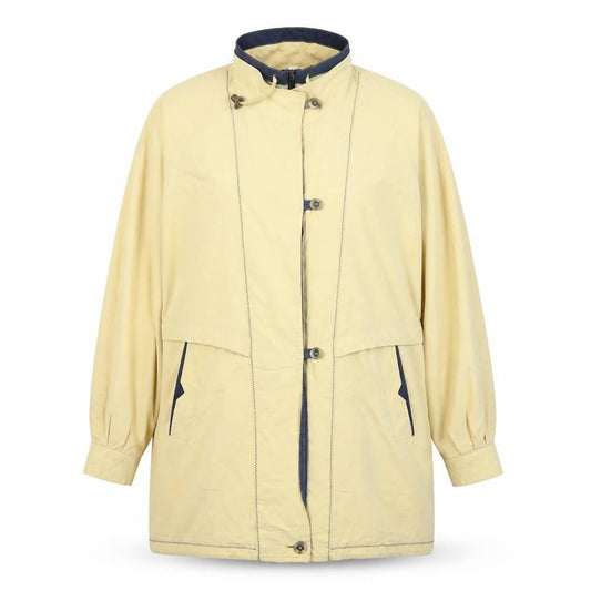 Womens UK Size 14 Astraka Yellow Overcoat