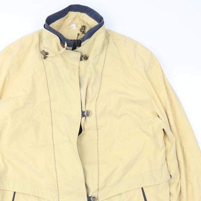 Womens UK Size 14 Astraka Yellow Overcoat