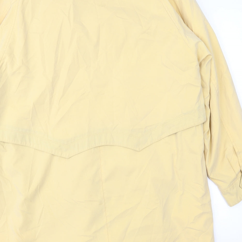 Womens UK Size 14 Astraka Yellow Overcoat