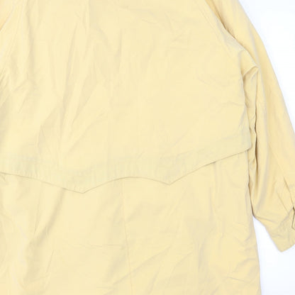 Womens UK Size 14 Astraka Yellow Overcoat