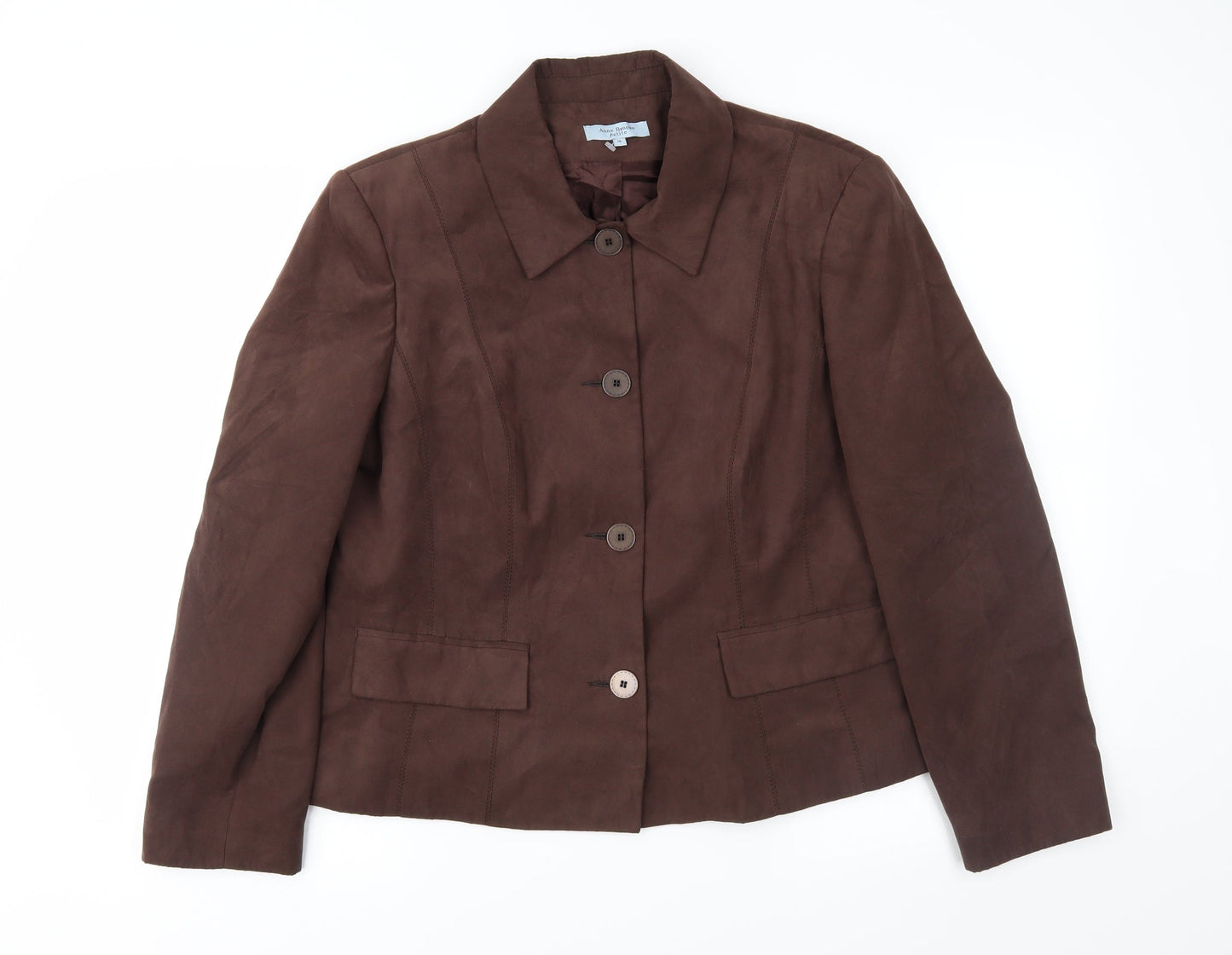 Womens UK Size 16 Anne Brooks Brown Jacket