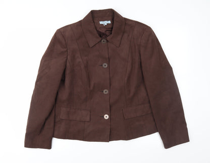 Womens UK Size 16 Anne Brooks Brown Jacket