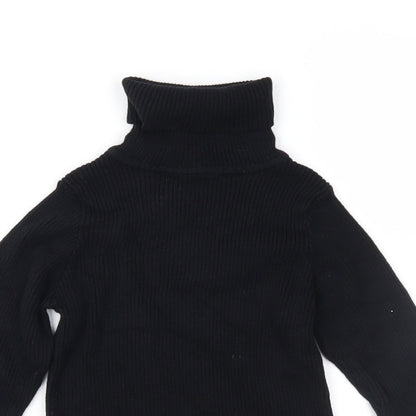 Matalan Girls Black  Knit Pullover Jumper Size 9 Years