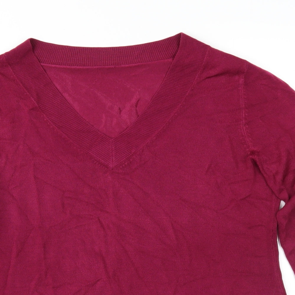 BHS Womens Purple  Knit Pullover Jumper Size 10