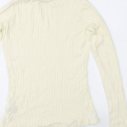 Blackriver Womens Ivory  Knit Pullover Jumper Size 14