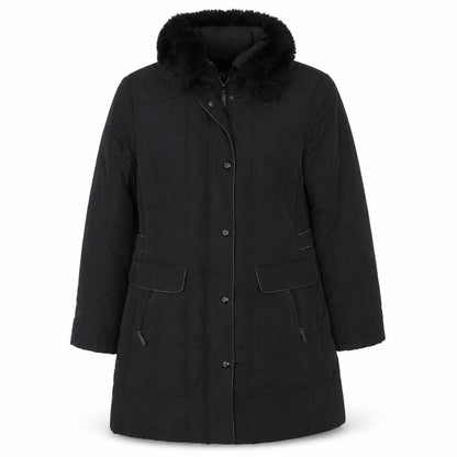 Klass Womens Black   Overcoat Coat Size M