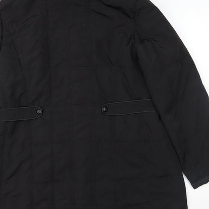 Klass Womens Black   Overcoat Coat Size M