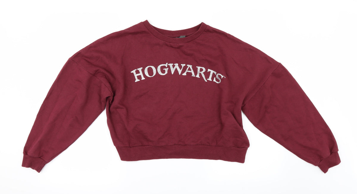 Primark Womens Red   Pullover Sweatshirt Size XS  - HOGWARTS