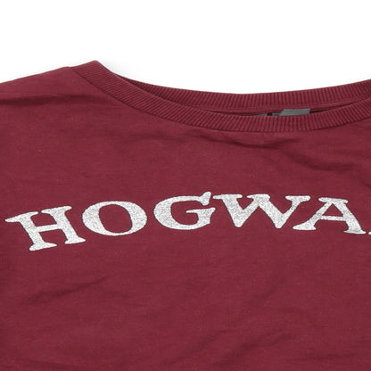 Primark Womens Red   Pullover Sweatshirt Size XS  - HOGWARTS