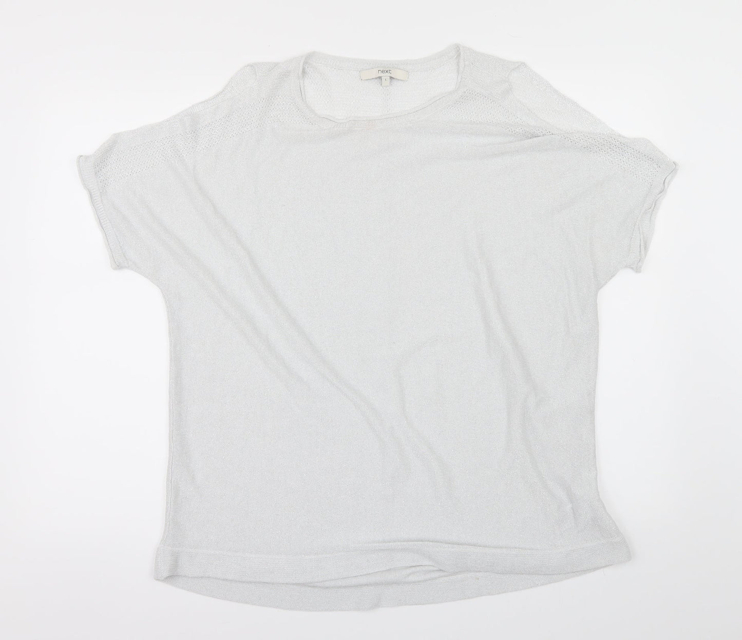 Womens UK Size L NEXT Silver Basic