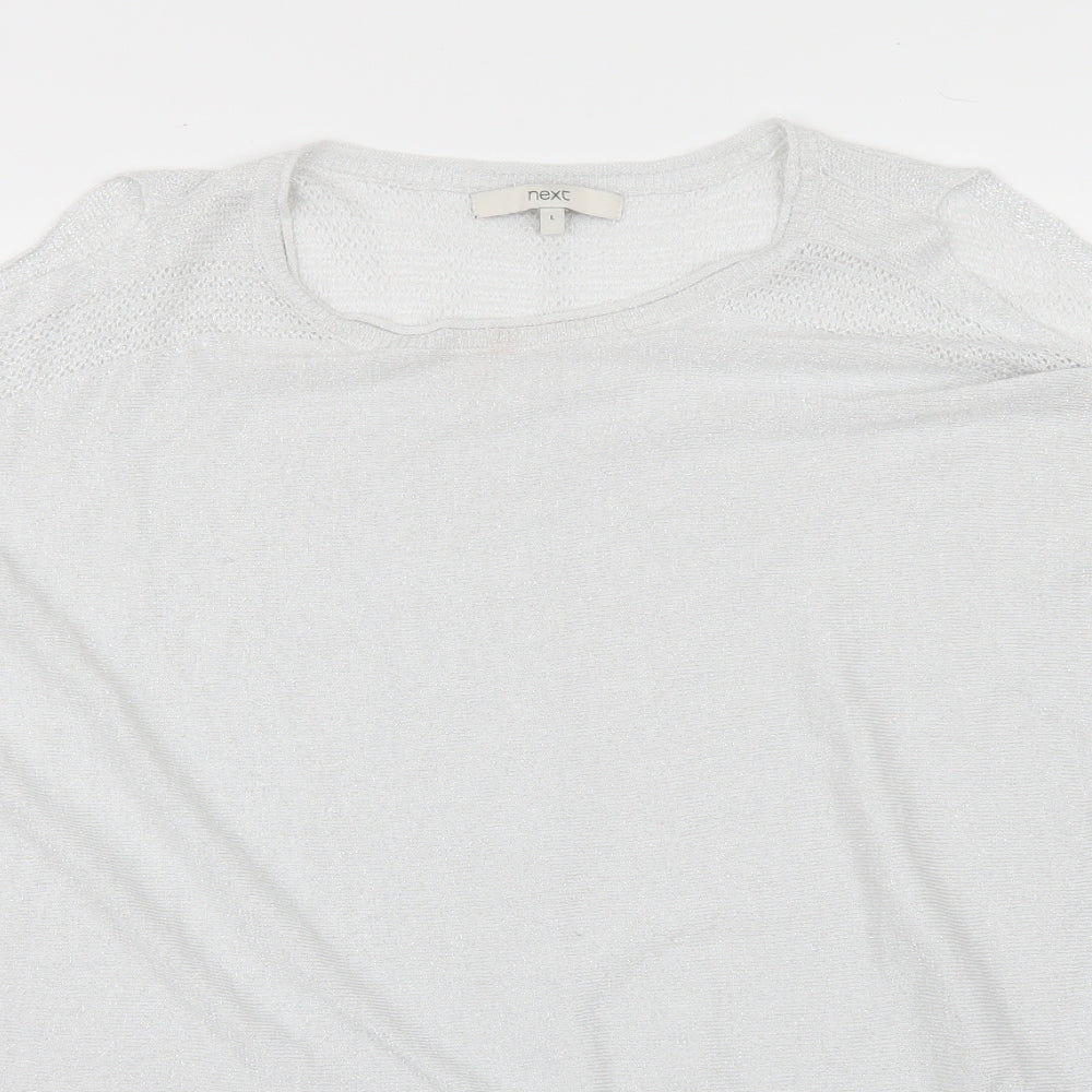 Womens UK Size L NEXT Silver Basic