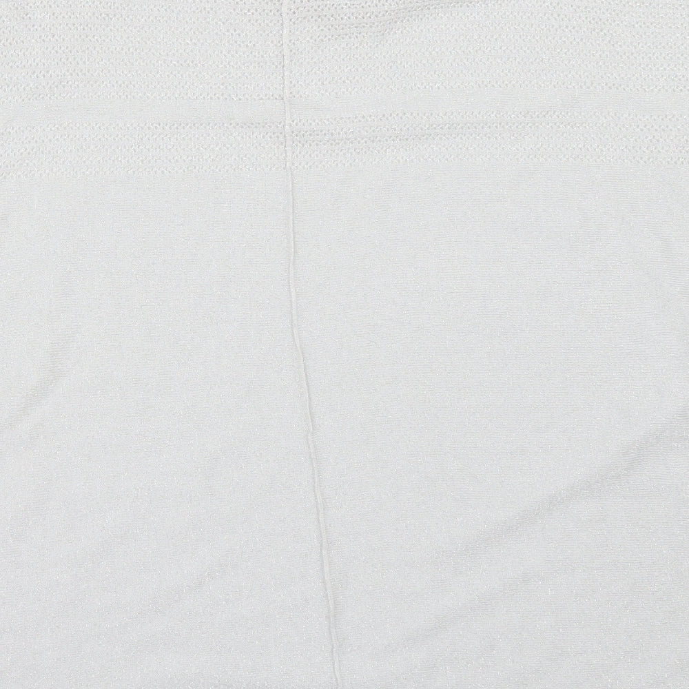 Womens UK Size L NEXT Silver Basic