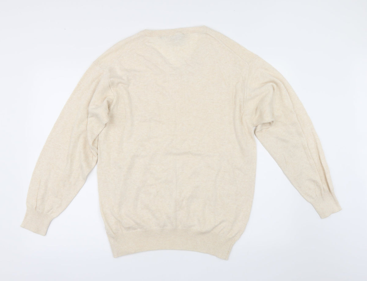 bas harbour Mens Ivory   Pullover Jumper Size M
