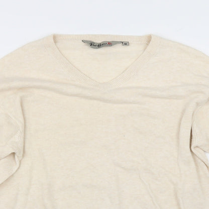 bas harbour Mens Ivory   Pullover Jumper Size M