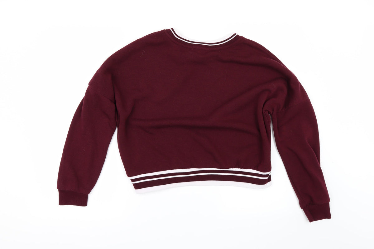 Primark Womens Red   Pullover Sweatshirt Size XS