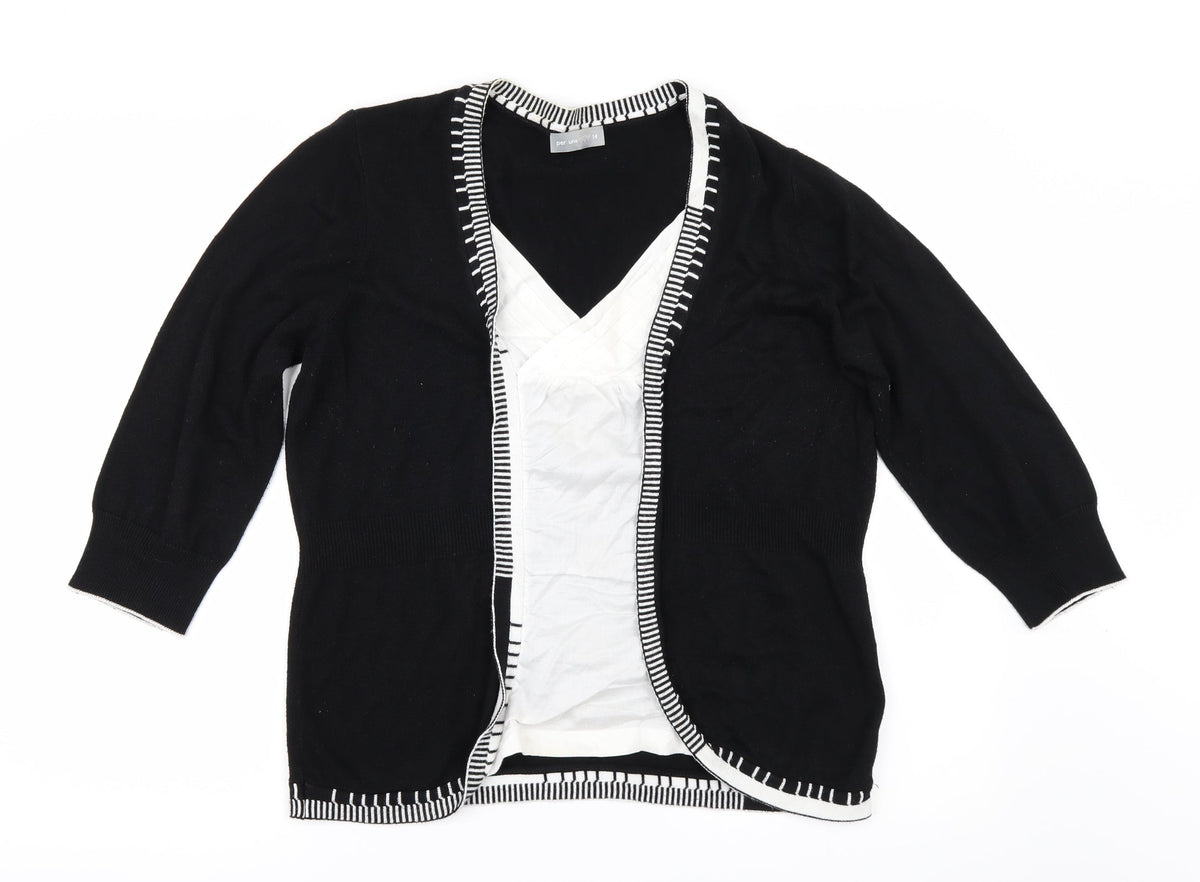 Per Una Womens Black   Pullover Jumper Size 14