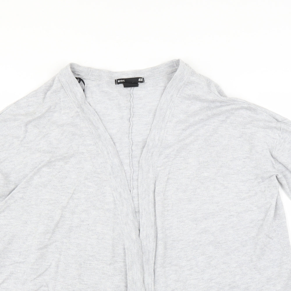 H&M Womens Grey   Cardigan Jumper Size S