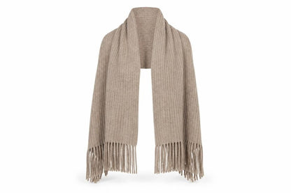 Preworn Womens Brown    Shawl/Wrap   - fringe detail