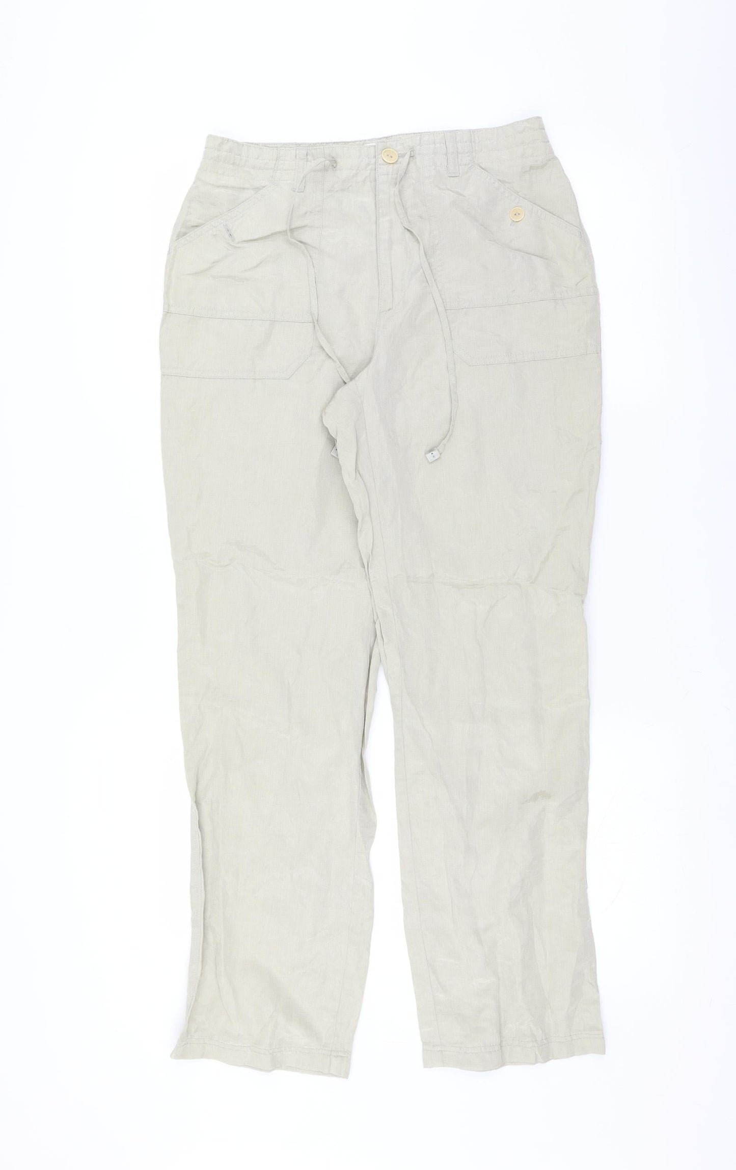 sayyes Womens Green   Trousers  Size 10 L28 in