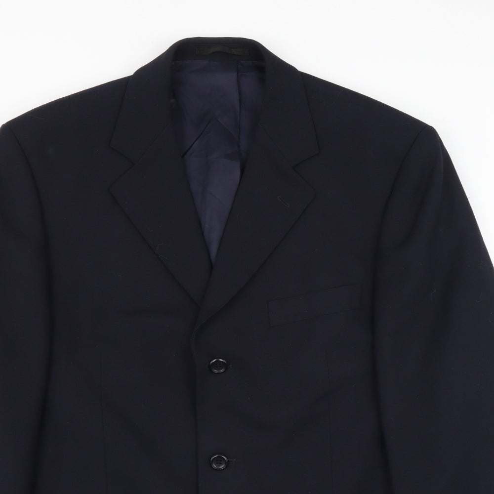 Mens UK Size 42 Burton Regular Blue Suit Jacket