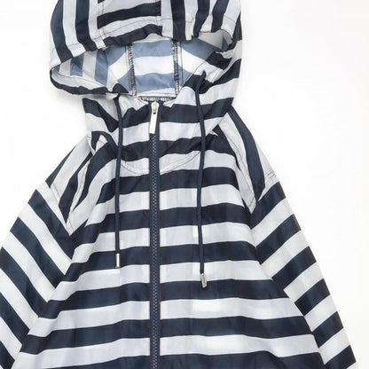 Womens UK Size S Roman Blue Rain Coat