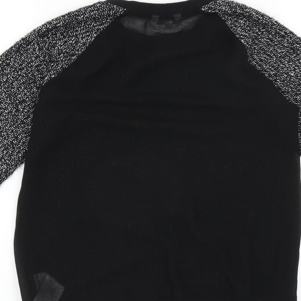 Miss Evie Girls Black   Pullover Jumper Size 11-12 Years