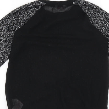 Miss Evie Girls Black   Pullover Jumper Size 11-12 Years