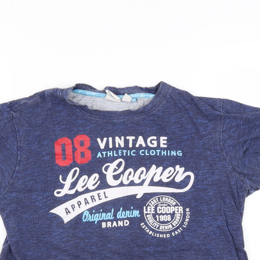 Lee Cooper Boys Blue   Basic T-Shirt Size 9-10 Years