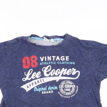 Lee Cooper Boys Blue   Basic T-Shirt Size 9-10 Years