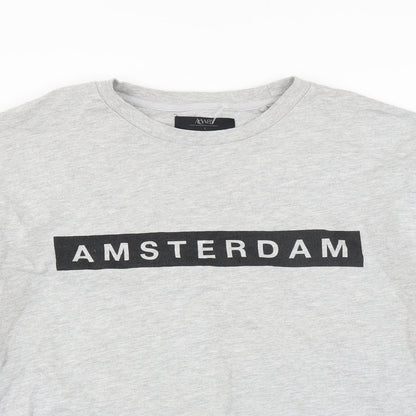 Acw85 Mens Grey   Pullover Sweatshirt Size L  - Amsterdam
