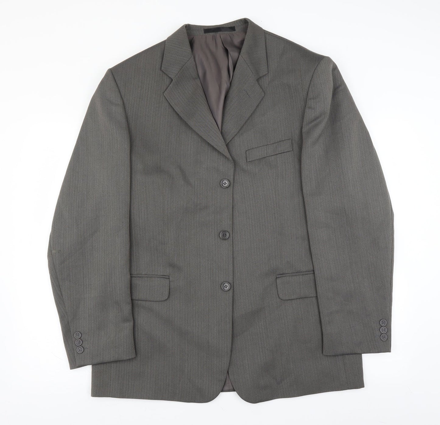 Mens UK Size 42 Zantos Regular Grey Suit Jacket