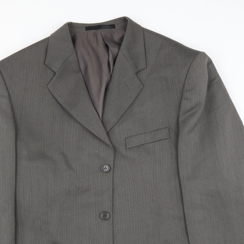Mens UK Size 42 Zantos Regular Grey Suit Jacket