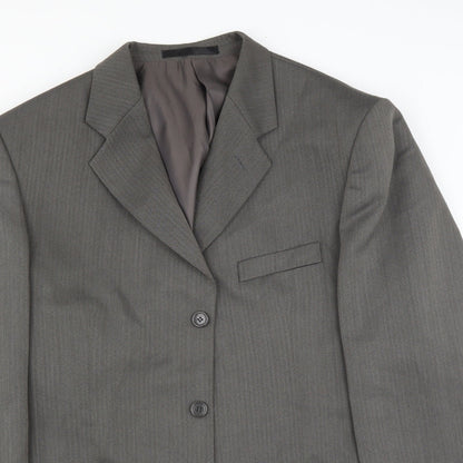 Mens UK Size 42 Zantos Regular Grey Suit Jacket