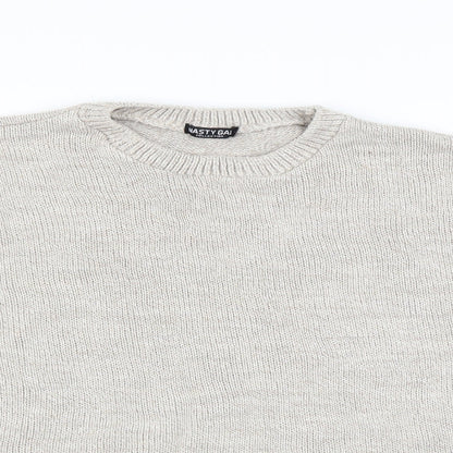Nasty Gal Womens Beige   Pullover Jumper Size 10