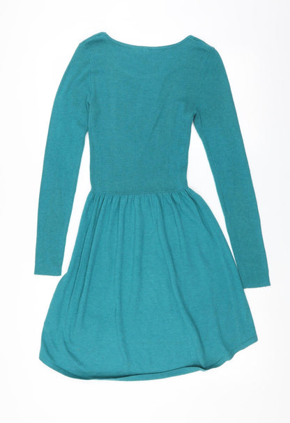 Divided by H&M Womens Green   Jumper Dress  Size 8