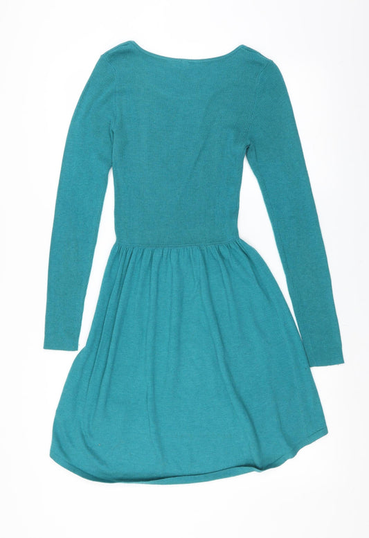 Divided by H&M Womens Green   Jumper Dress  Size 8