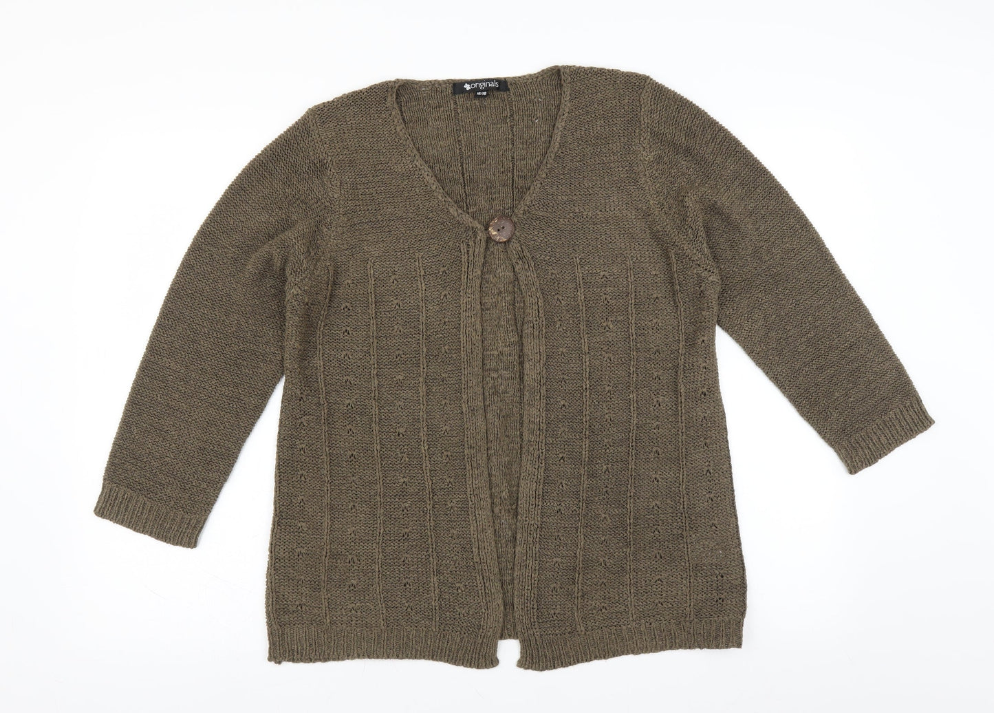 ORIGINALS Womens Green   Cardigan Jumper Size 16