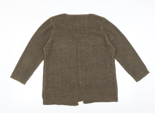 ORIGINALS Womens Green   Cardigan Jumper Size 16